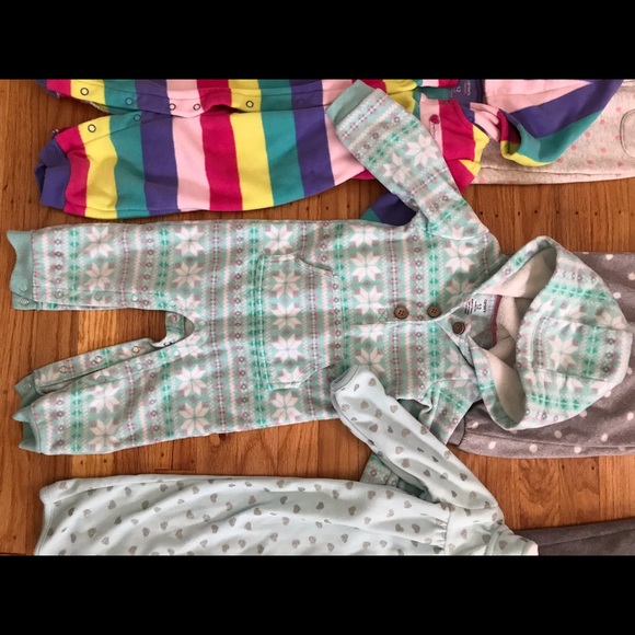 Baby girl one piece coveralls set. - Picture 6 of 7